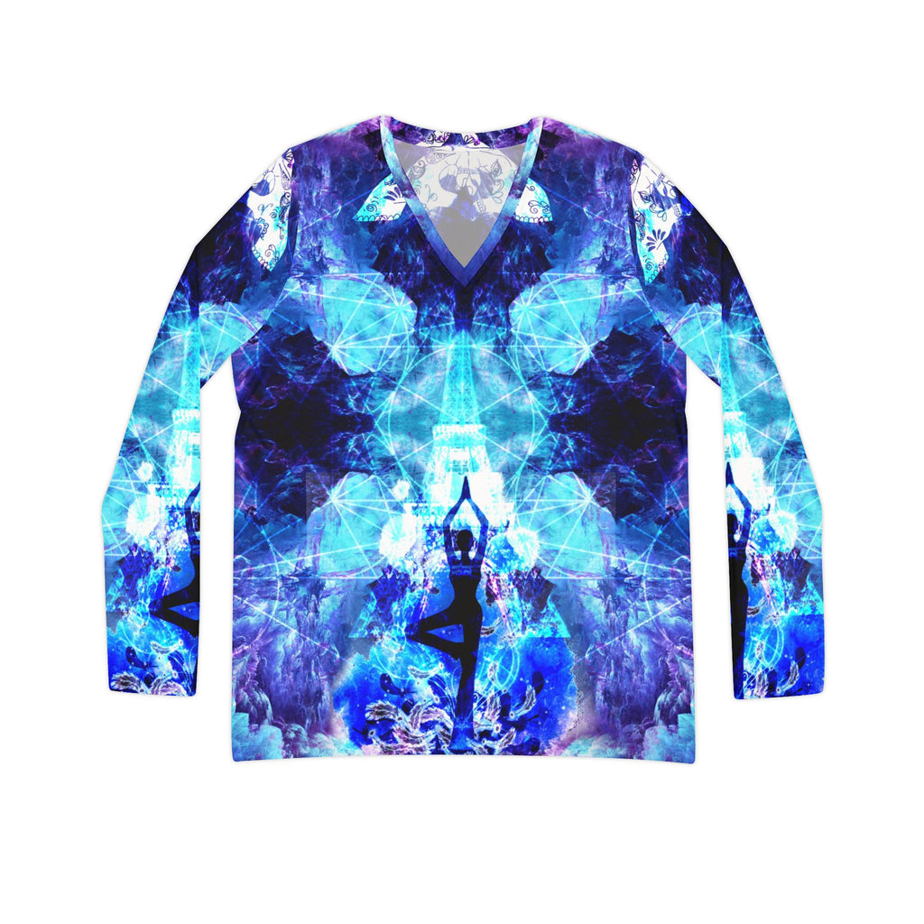 Amen Jin's Dragon's Gate Parisian Meditations Long Sleeve V-neck Shirt