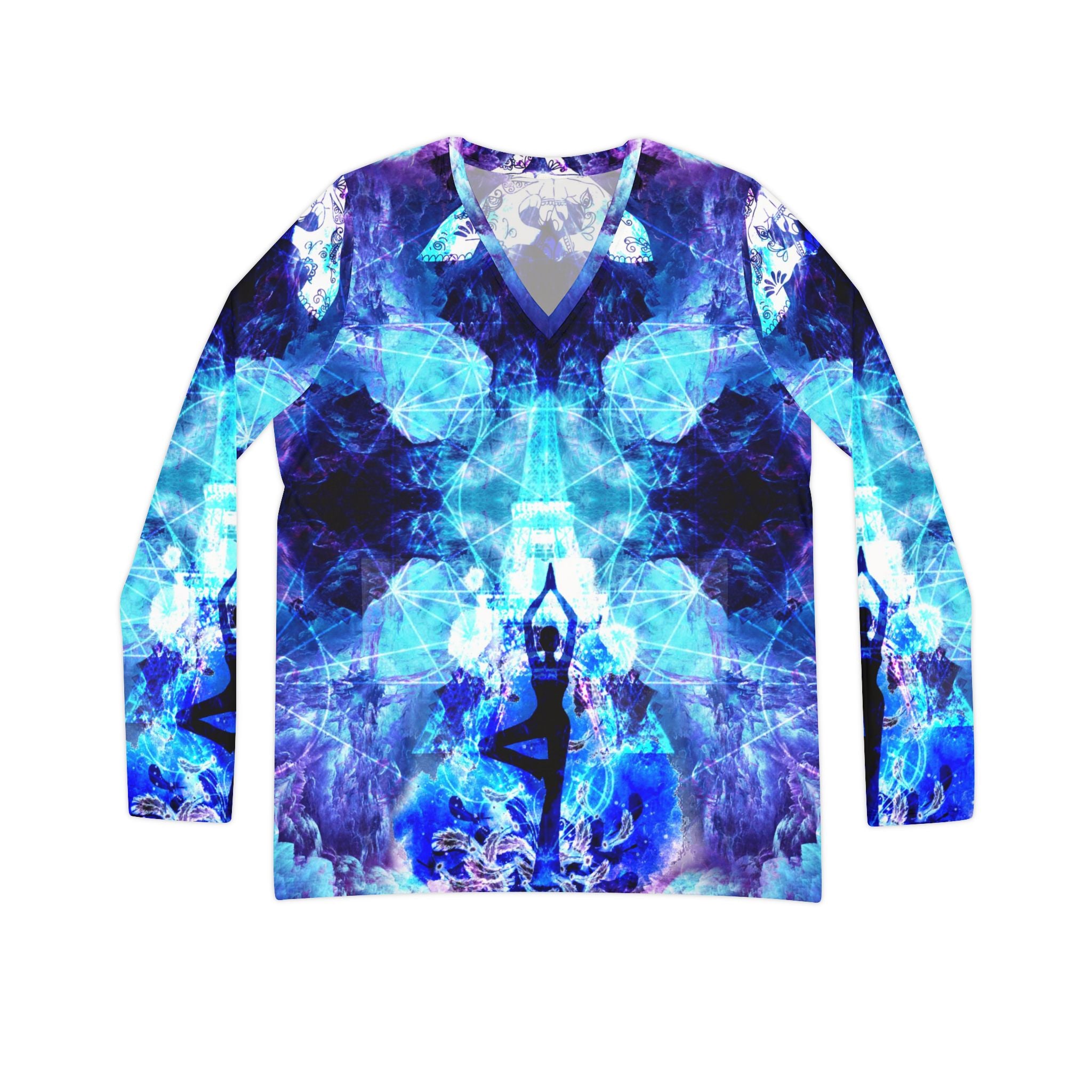 Amen Jin's Dragon's Gate Parisian Meditations Long Sleeve V-neck Shirt