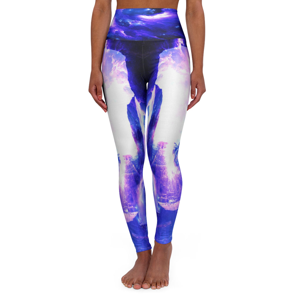 Amethyst Sapphire Hideaway Mountain Dreams High Waisted Yoga Leggings