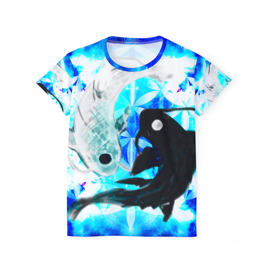 Amen Jin's Mandala of Dragon Fire Koi Meditations Women's Sports Jersey