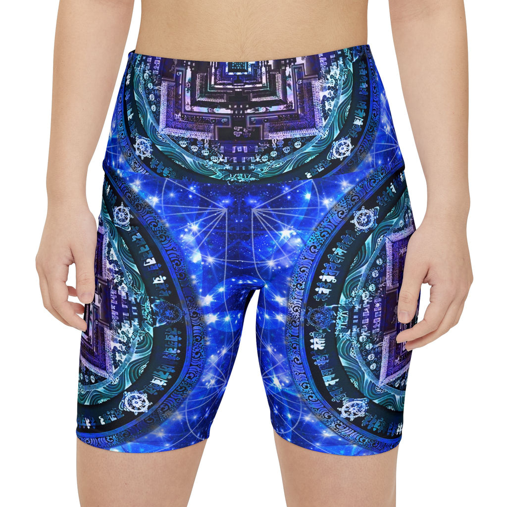 Amen Jin's Katerina's Wheel of Time Meditations Women's Workout Shorts