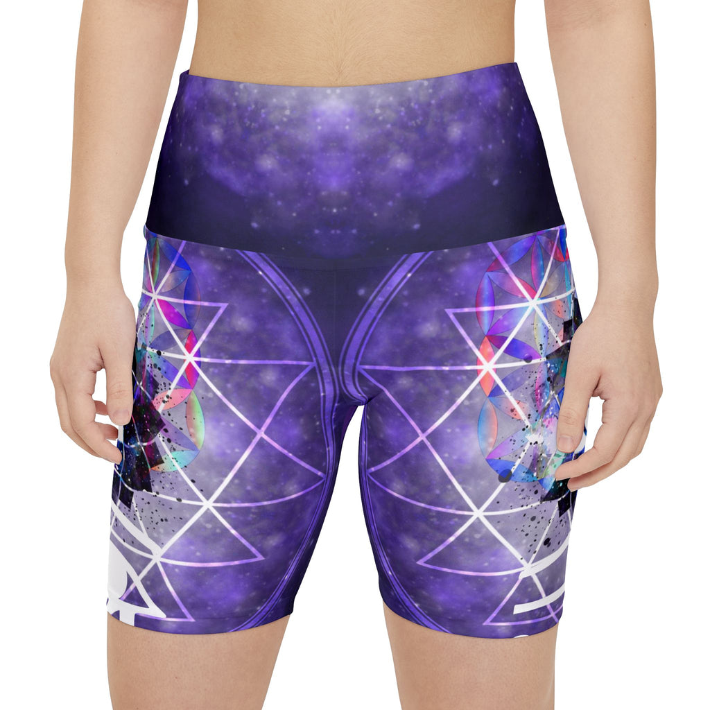 Katerina's We Will Go Home Fairy Om Meditations Women's Workout Shorts