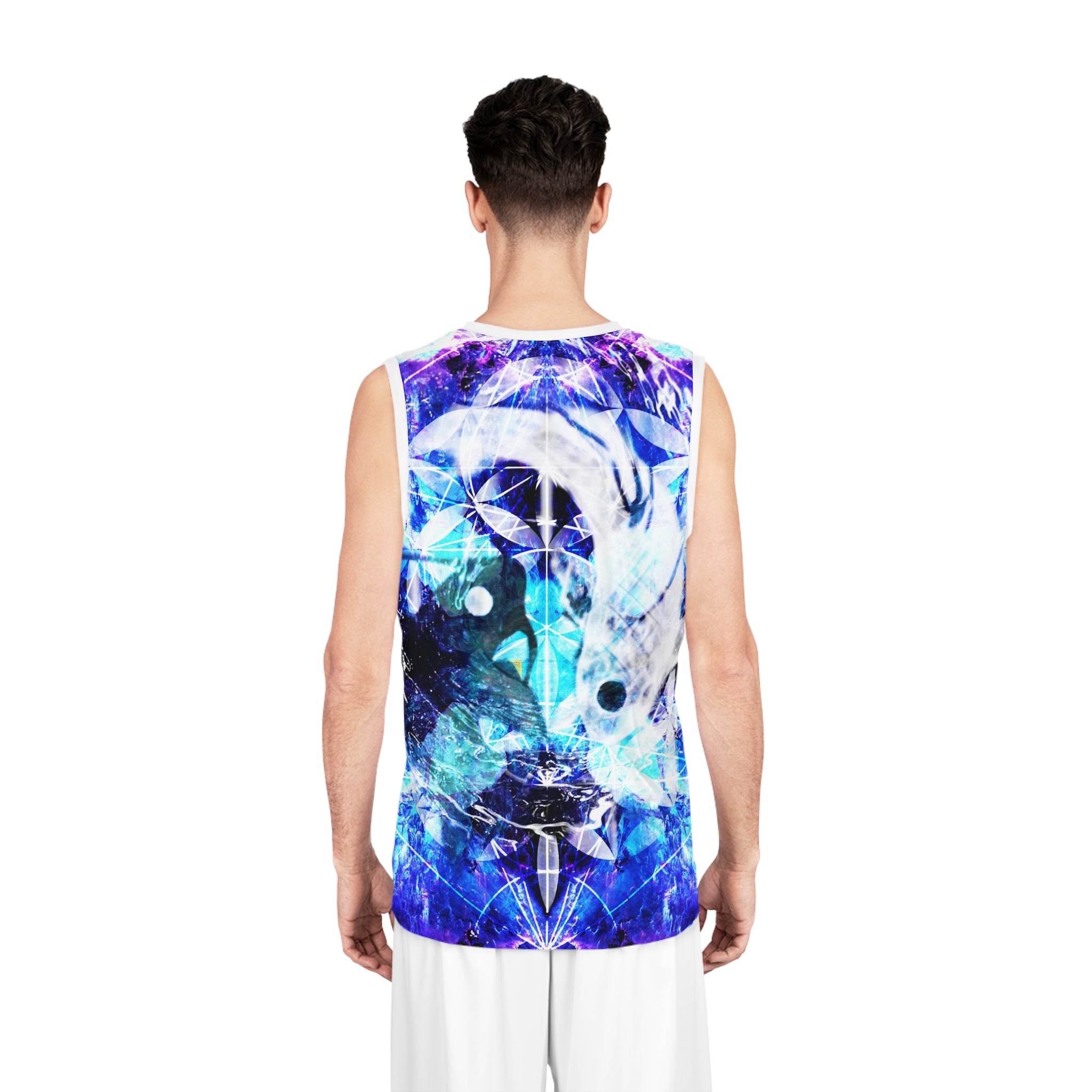 Amen Jin's Dragon's Gate Koi Meditations Basketball Jersey