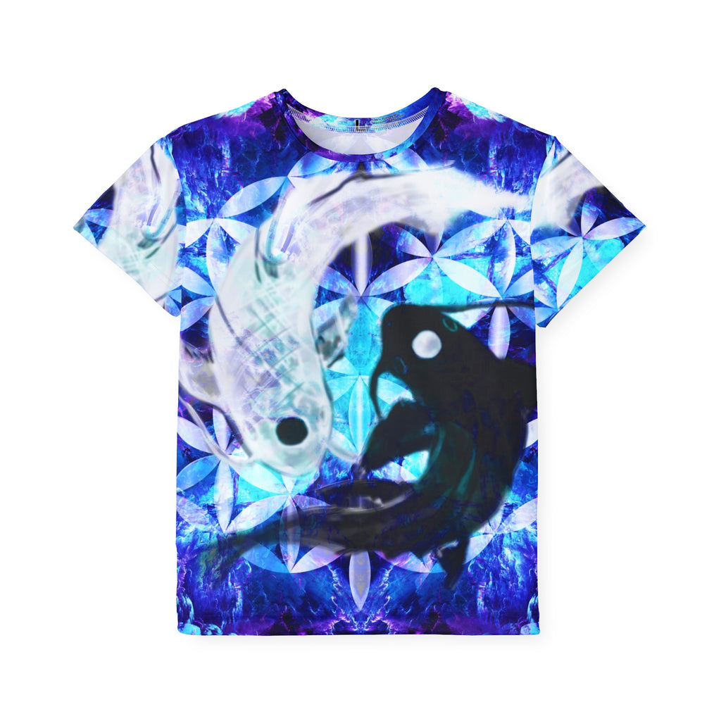Amen Jin's Dragon's Gate Desires Koi Meditations Kids Sports Jersey