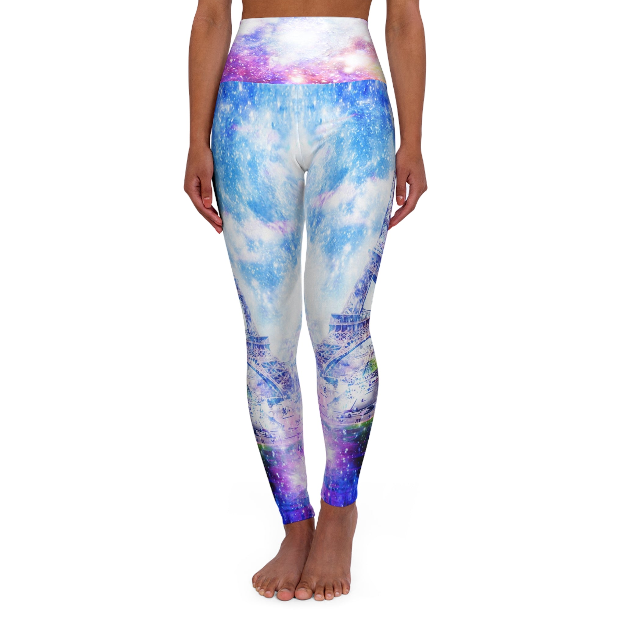 Rainbow Universe Parisian Dreams High Waisted Yoga Leggings