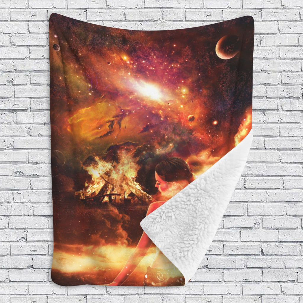 Samhain Magical Night Dreams Sherpa Fleece Blanket 60" x 80" | Ships from USA