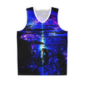 Iridescent Cosmic Falls Dreams Basketball Jersey