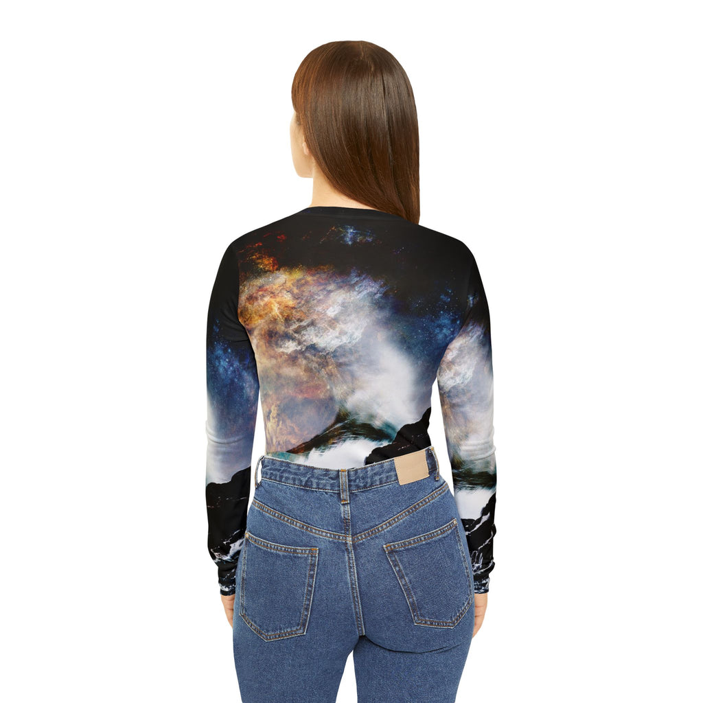 Breathe Again Serenity Bay Dreams Women's Long Sleeve V-neck Shirt
