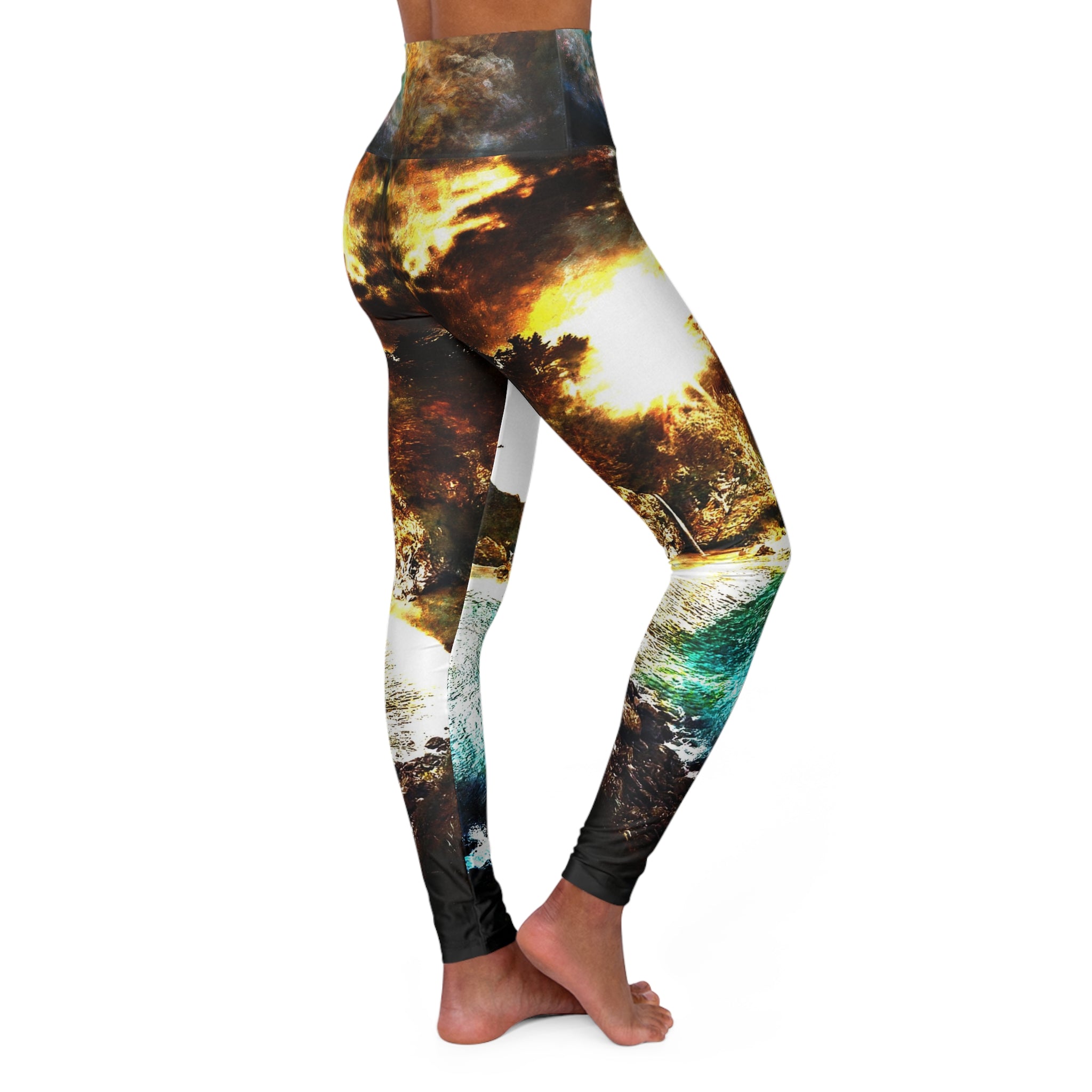 Breathe Again Hideaway Cove Dreams High Waisted Yoga Leggings