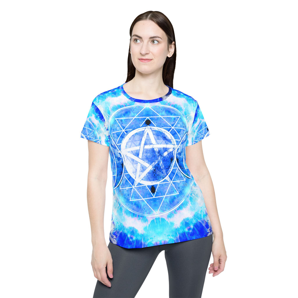 Amen Jin's Blue Sun Triple Goddess Meditations Women's Sports Jersey