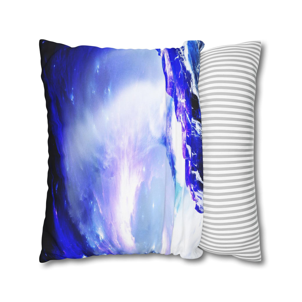 Amethyst Sapphire Serenity Bay Dreams Spun Polyester Pillowcase