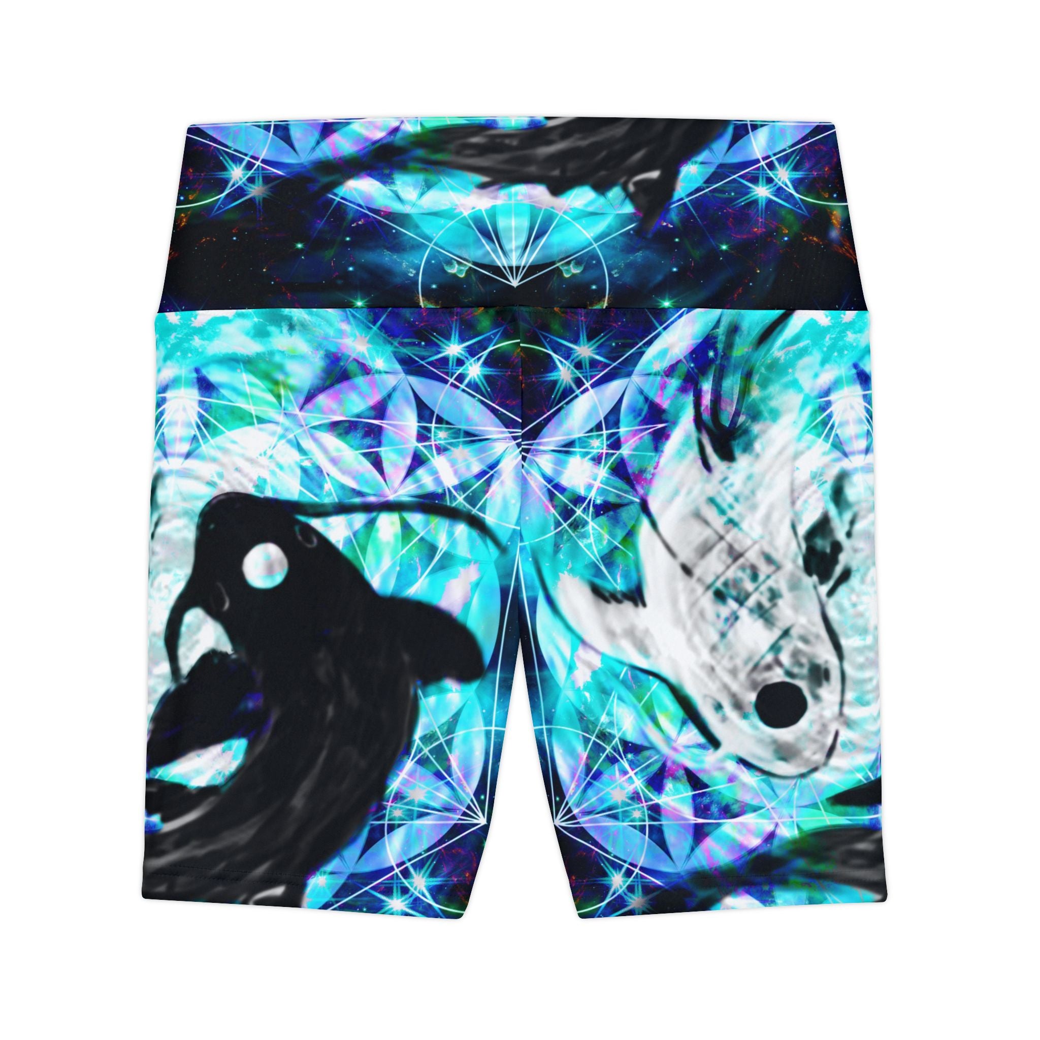 Katerina's Now and Forever Desires Koi Meditations Women's Workout Shorts