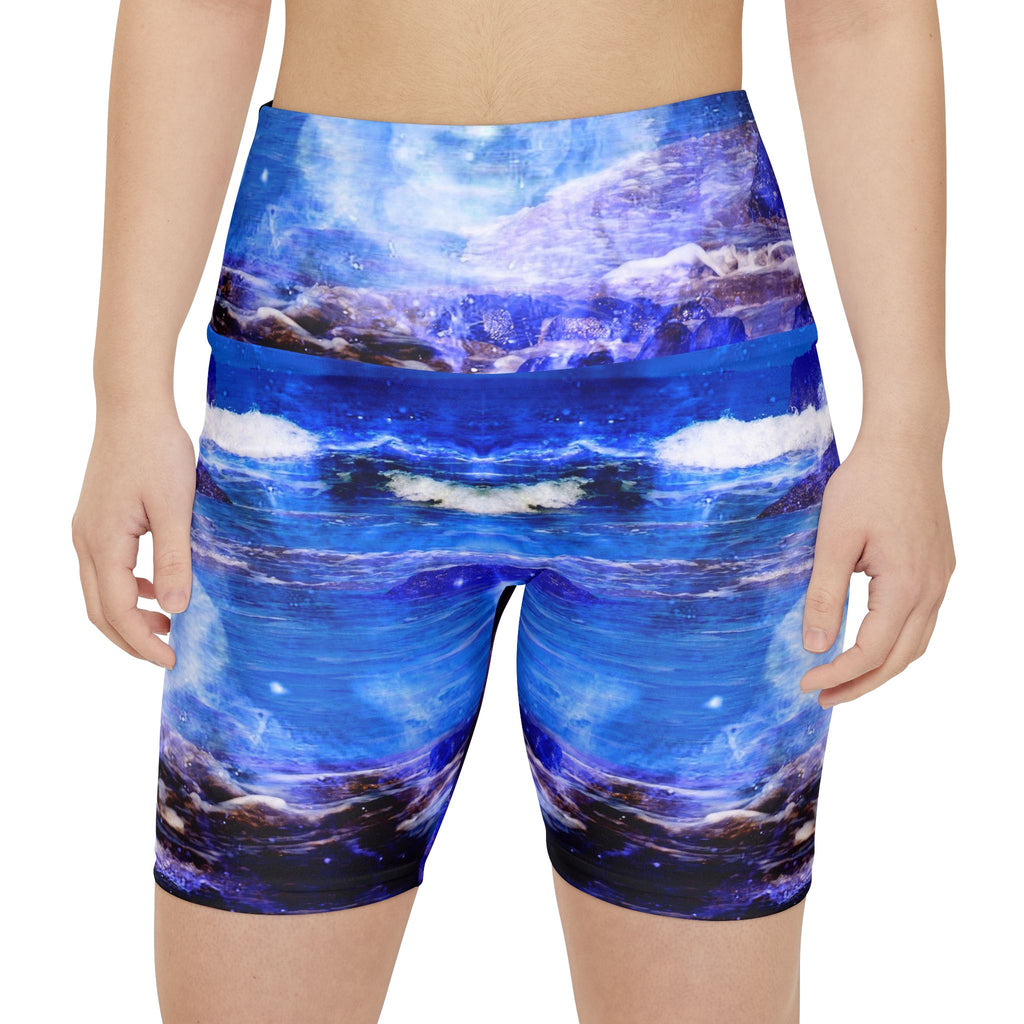 Sea of Serenity Dreams Women's Workout Shorts