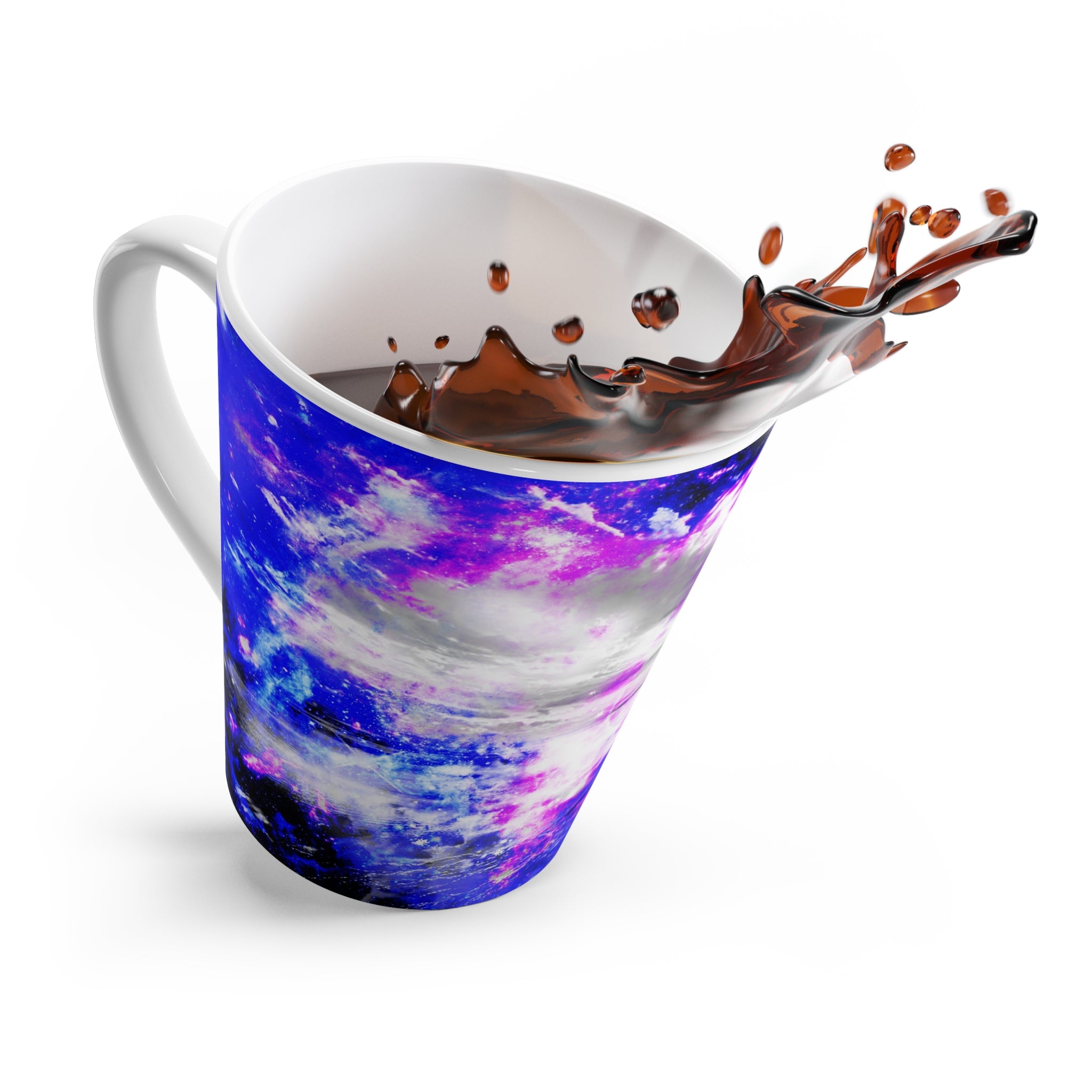 Amethyst Rose Dancing Sea Dreams Latte Mug