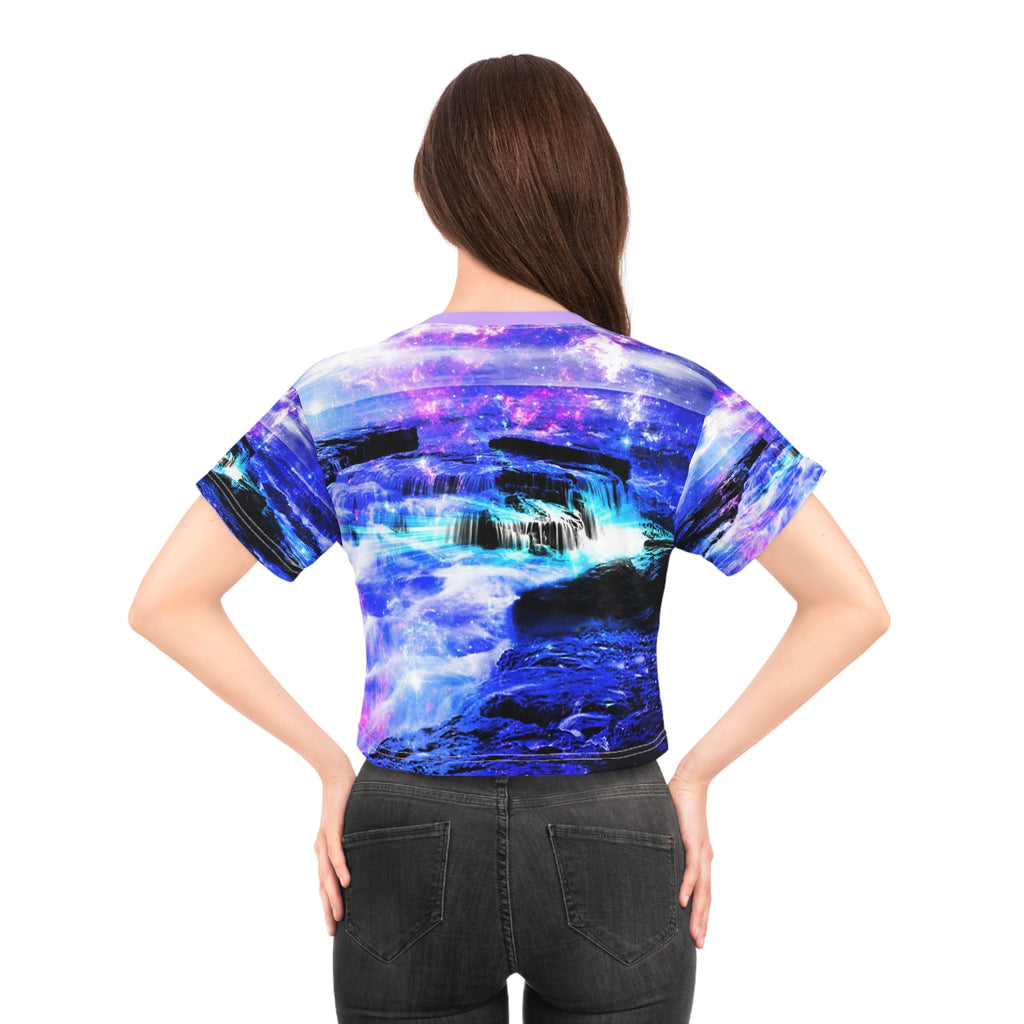 Iridescent Magickal Sea Dreams Women's Crop Top