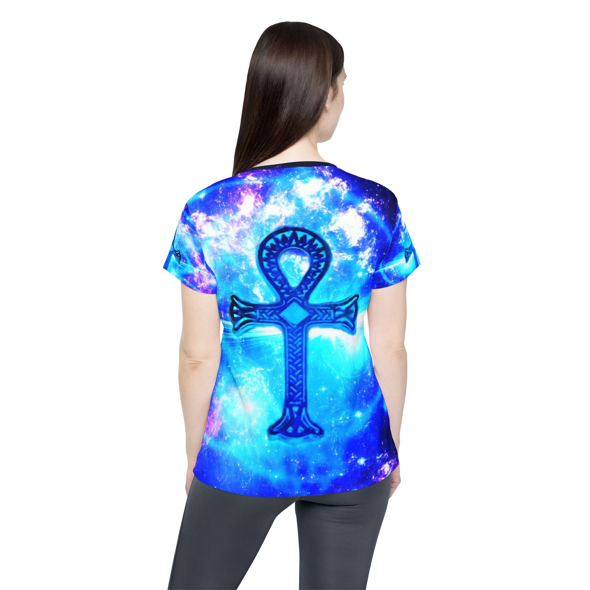 Iridescent Ankh Dreams Women's Sports Jersey
