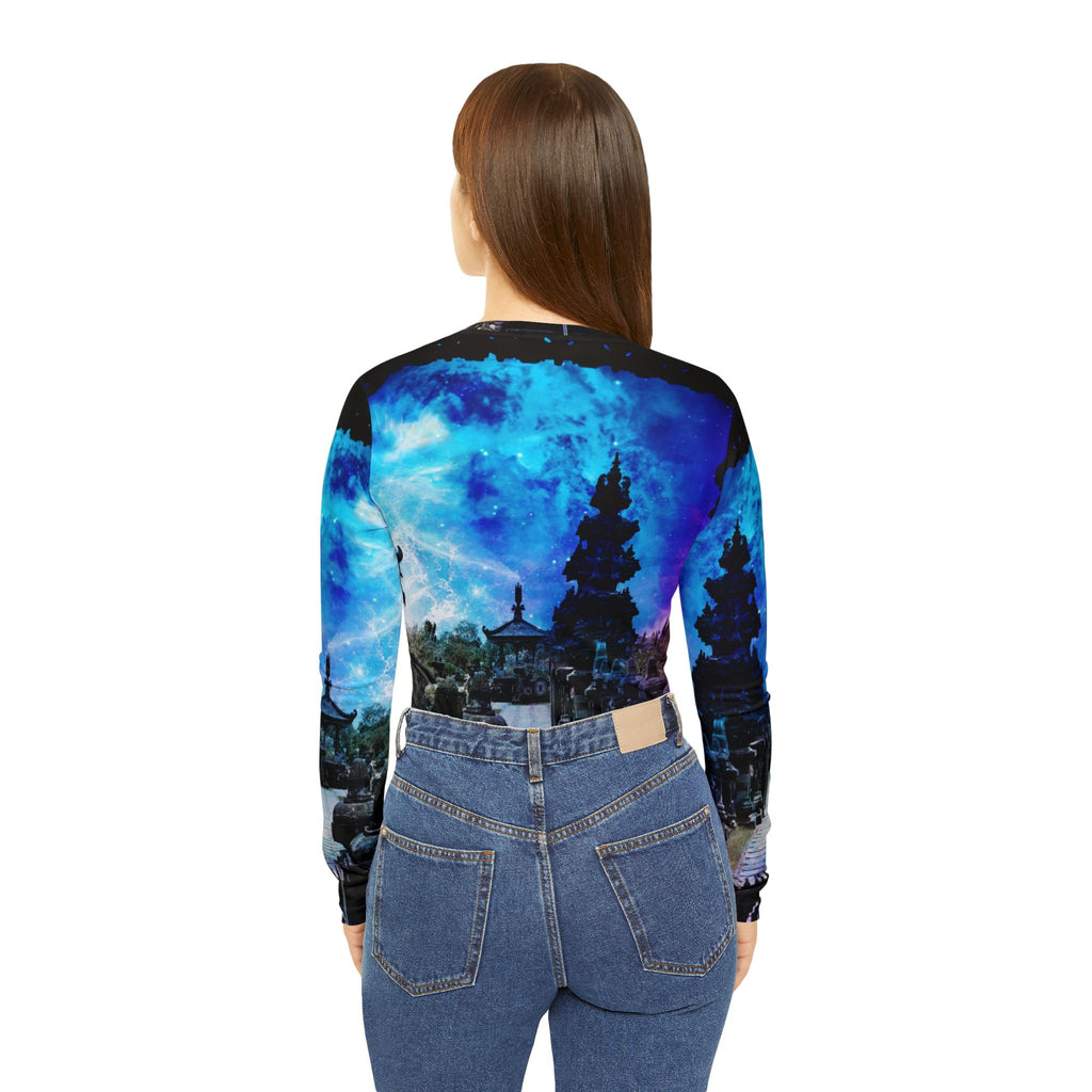 Creation's Heaven Balinese Dreams Women's Long Sleeve V-neck Shirt