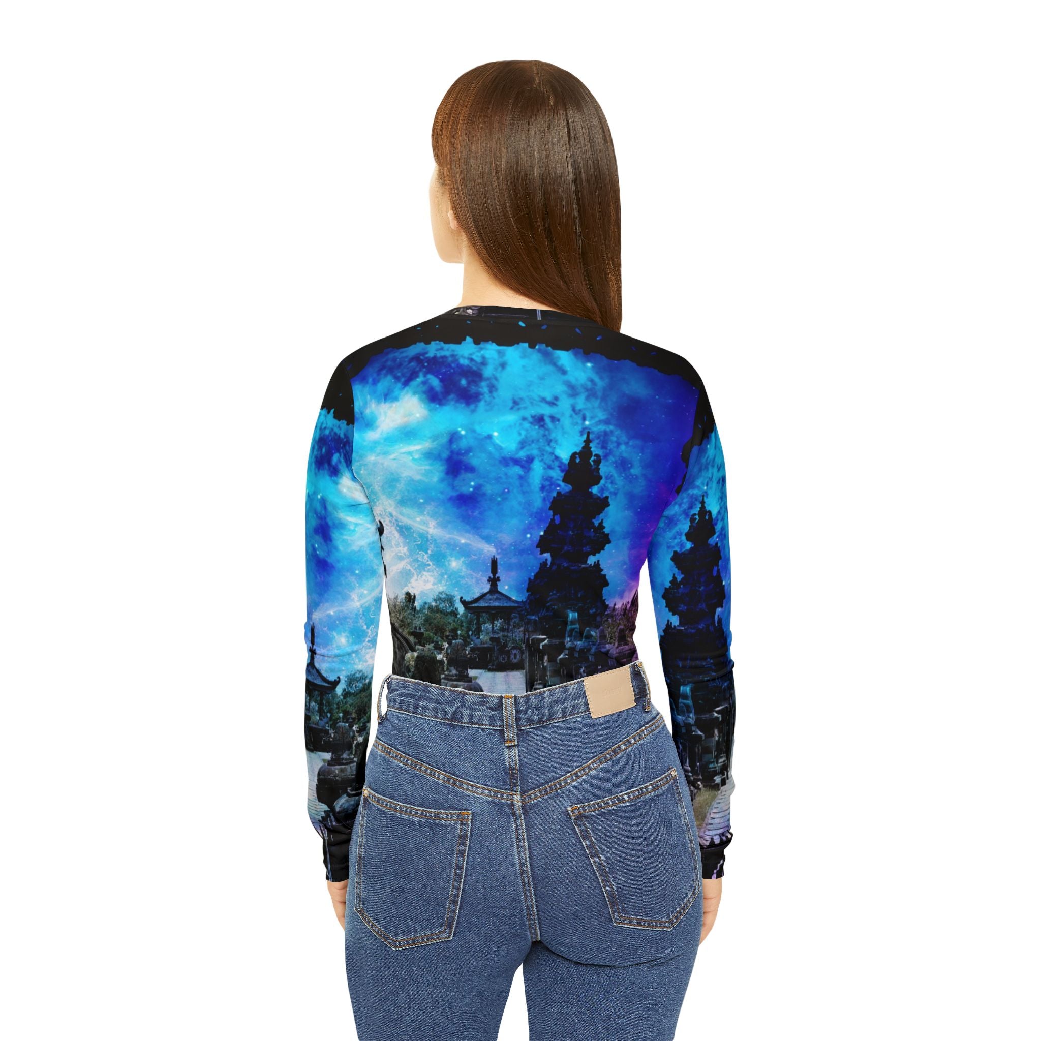 Creation's Heaven Balinese Dreams Women's Long Sleeve V-neck Shirt