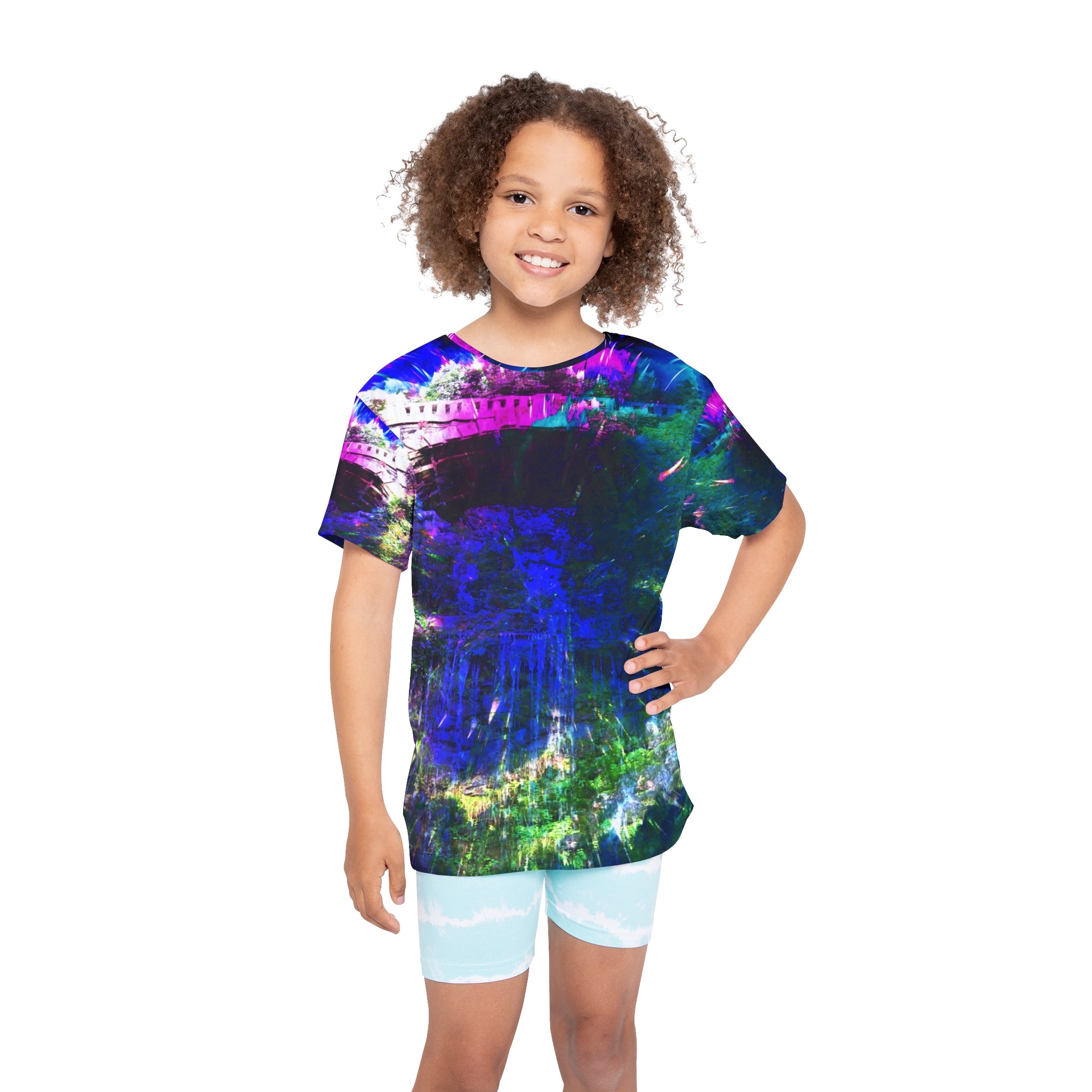 Creation’s Eathereal Falls Desires Kids Sports Jersey