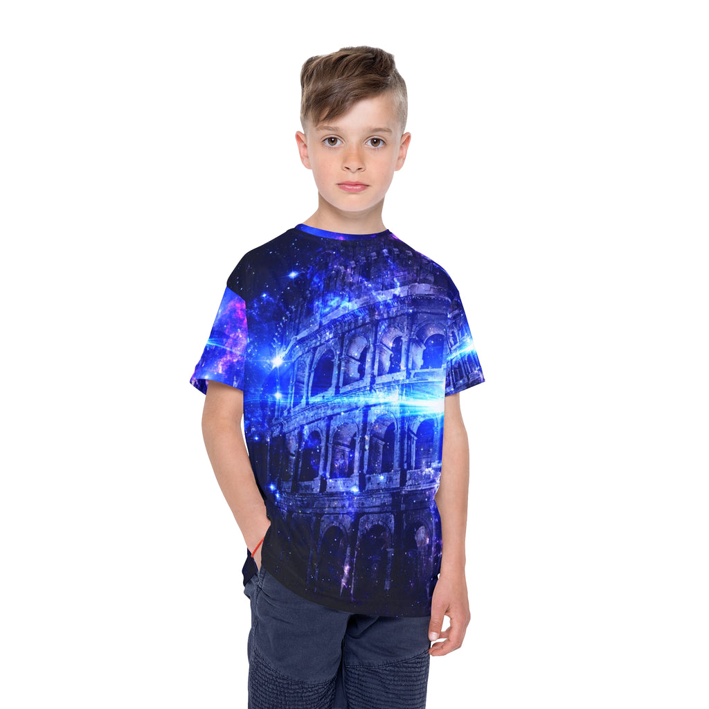 Iridescent Dreams of Roman Patterns Past Kids Sports Jersey