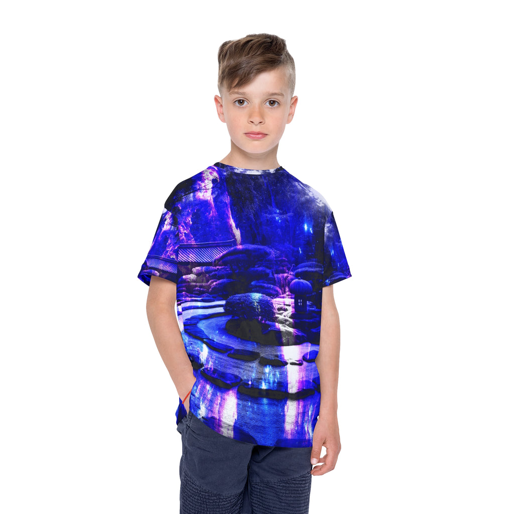 Amethyst Sapphire Tranquil Garden Dreams Kids Sports Jersey