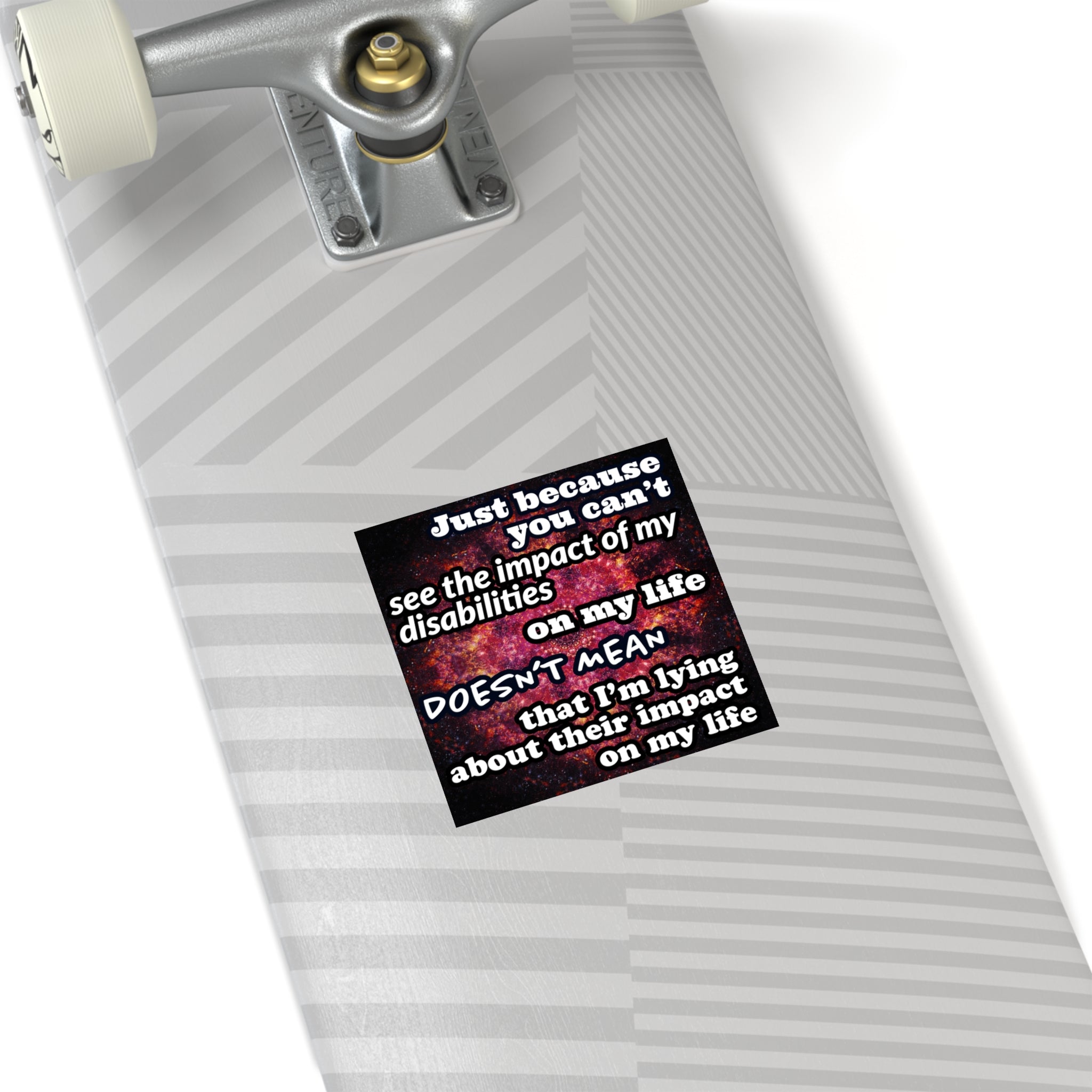 Katerina's Battle Symphony Desires 2023 "Just Because You Can't" Square Stickers, Indoor\Outdoor