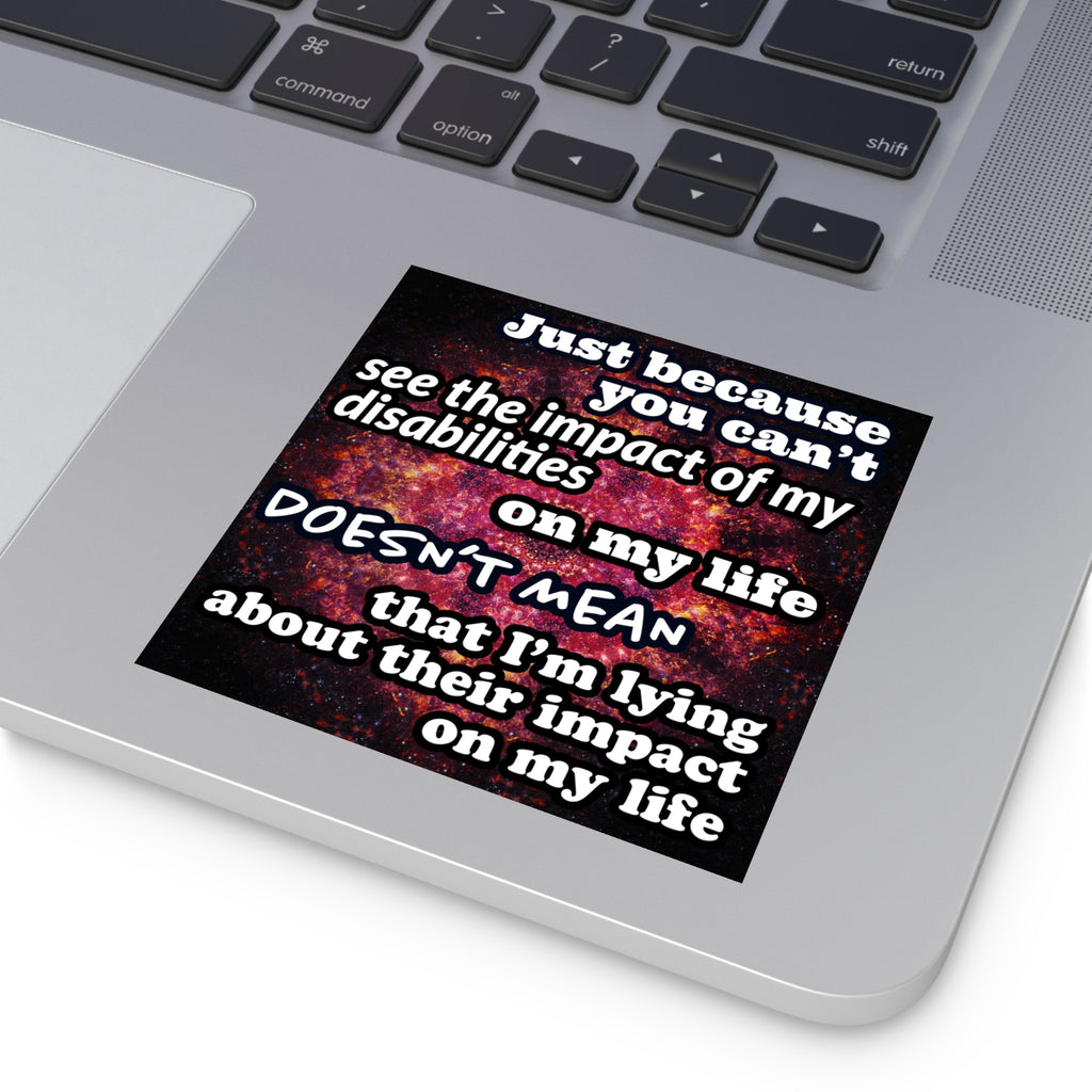Katerina's Battle Symphony Desires 2023 "Just Because You Can't" Square Stickers, Indoor\Outdoor