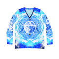 Amen Jin's Blue Sun Triple Goddess Meditations Women's Long Sleeve V-neck