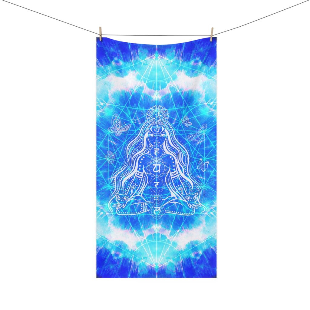 Amen Jin's Blue Sun Cosmic Meditations Mink-Cotton Towel