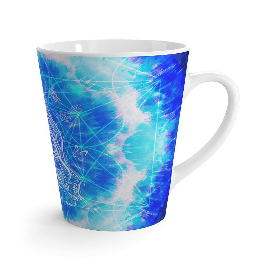 Amen Jin's Blue Sun Cosmic Meditations Latte Mug