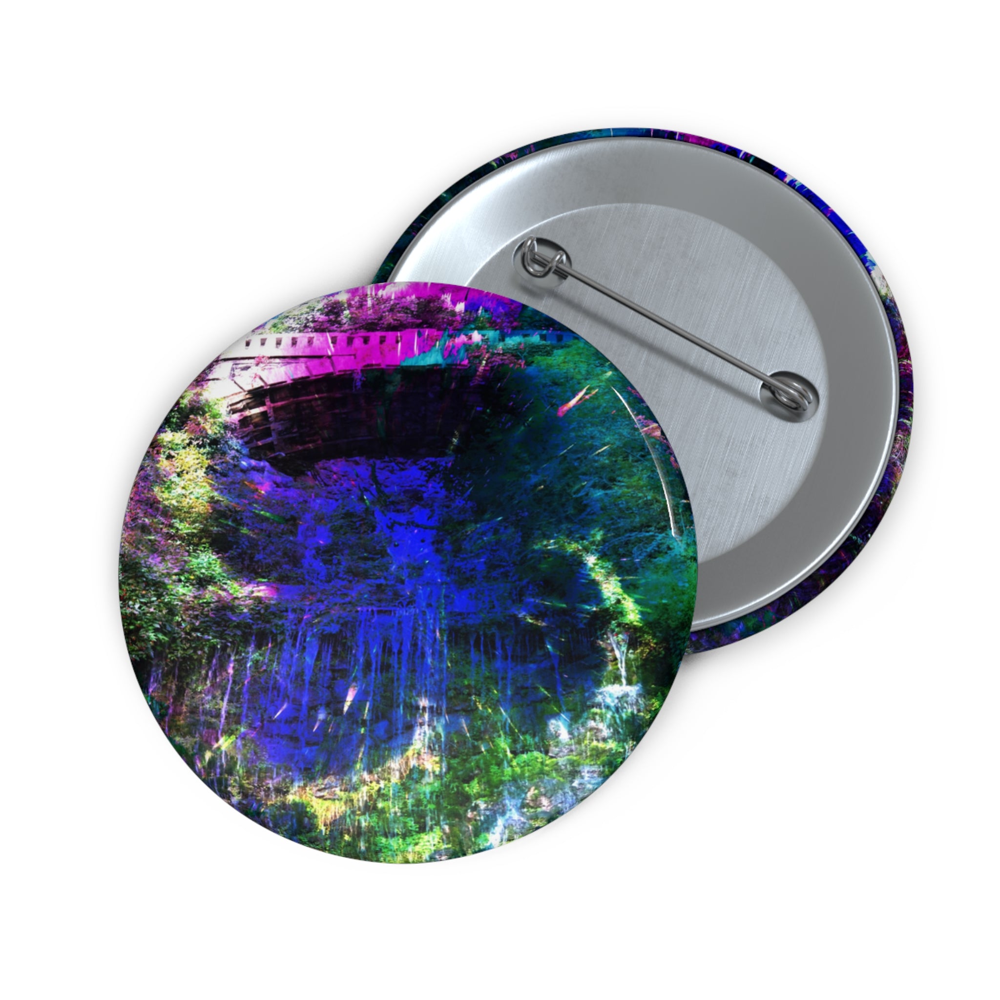 Creation's Eathereal Falls Pin Buttons