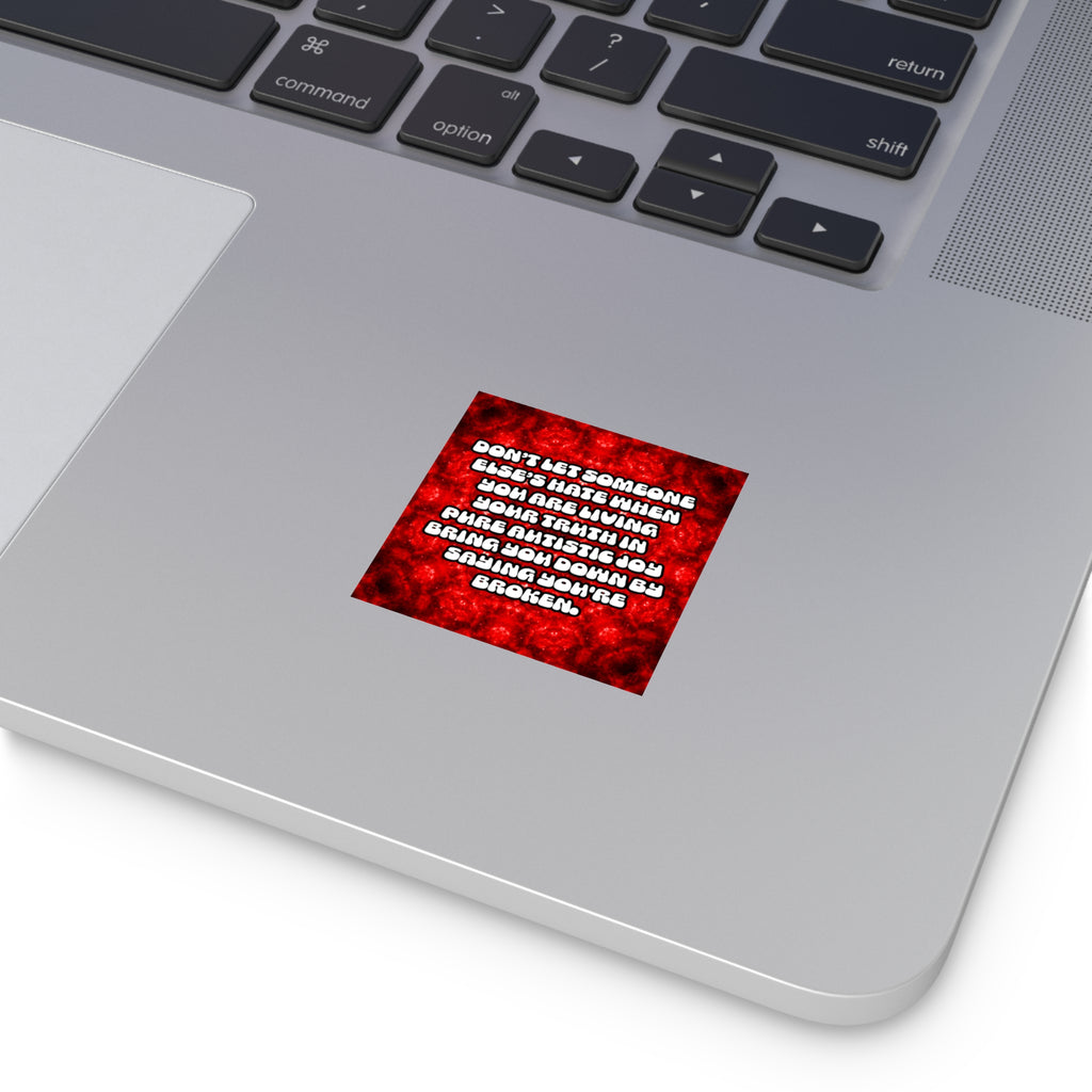 Katerina's Battle Symphony Desires 2022 "Don't Let" Square Stickers, Indoor\Outdoor