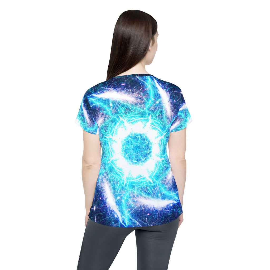 Katerina's Mandala of Electric Dragon Fire Desires Women's Sports Jersey