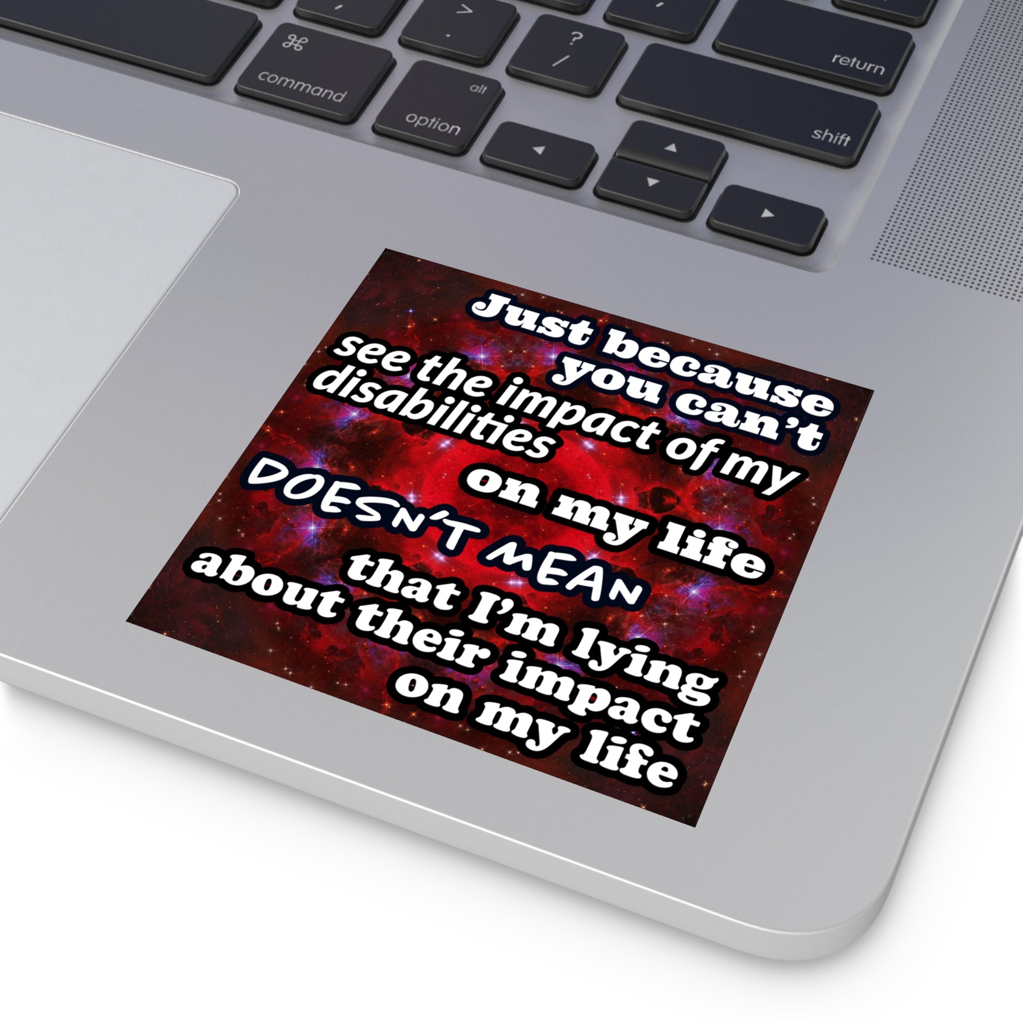 Katerina's Battle Symphony Desires "Just Because You Can't" Square Stickers, Indoor\Outdoor