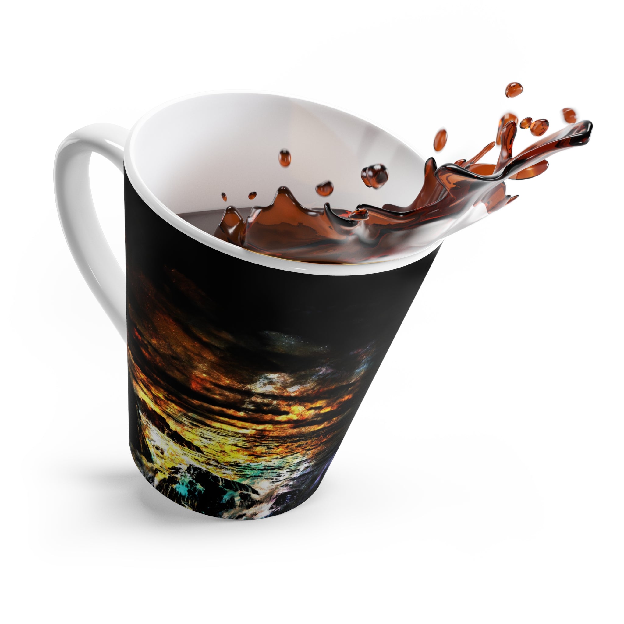 Breathe Again Cosmic Falls Dreams Latte Mug