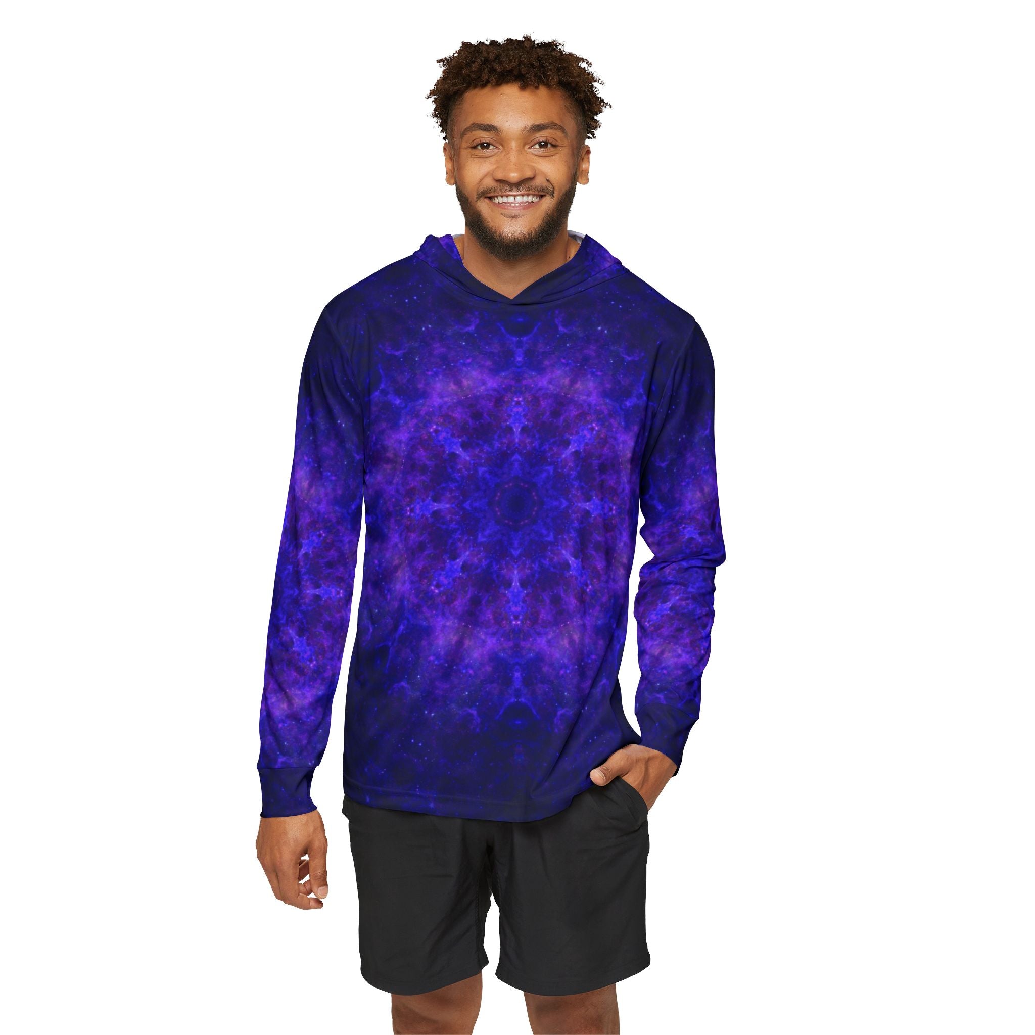 Katerina's Dragon's Eye Desires Men's Sports Warmup Hoodie