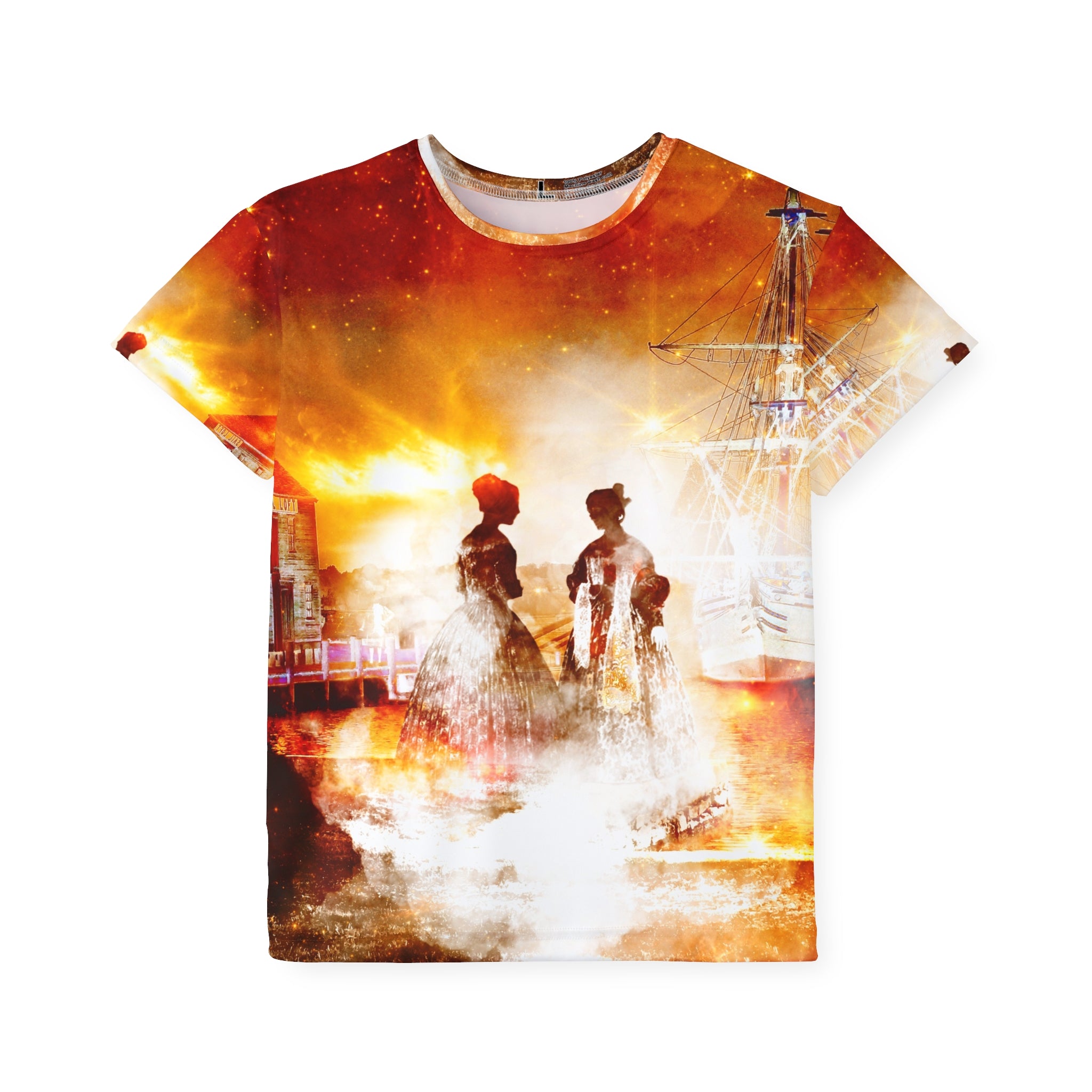 Samhain Salem Harbor Dreams Kid Sport Shirt