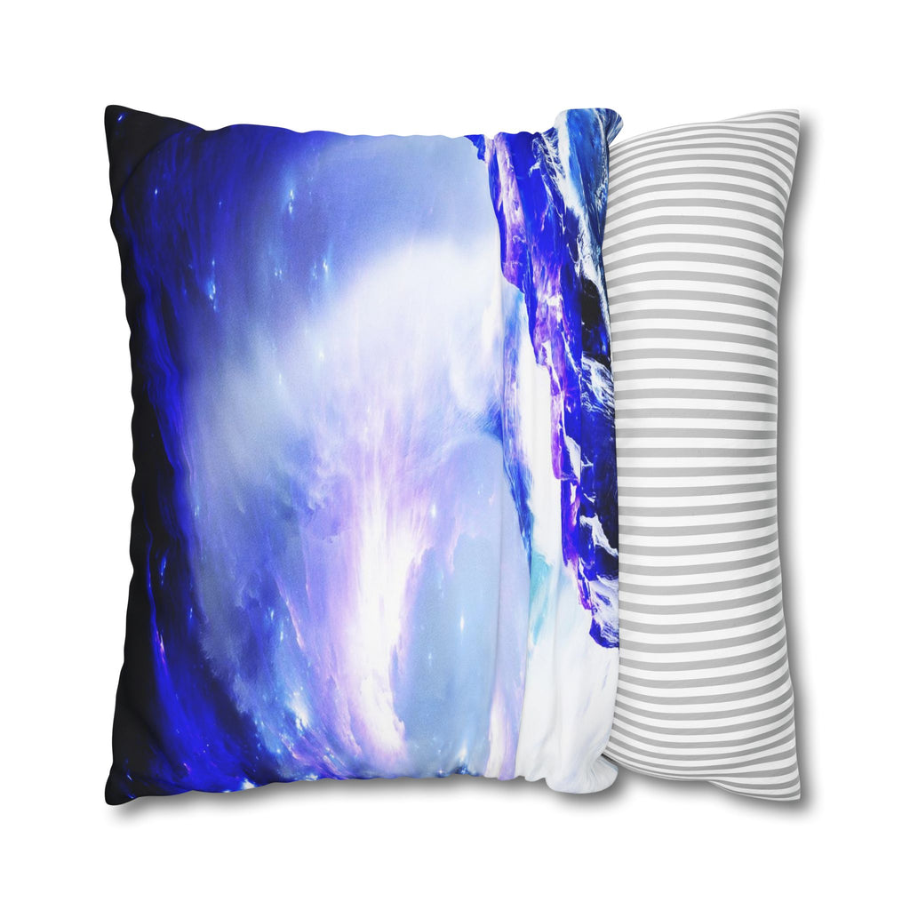 Amethyst Sapphire Serenity Bay Dreams Spun Polyester Pillowcase