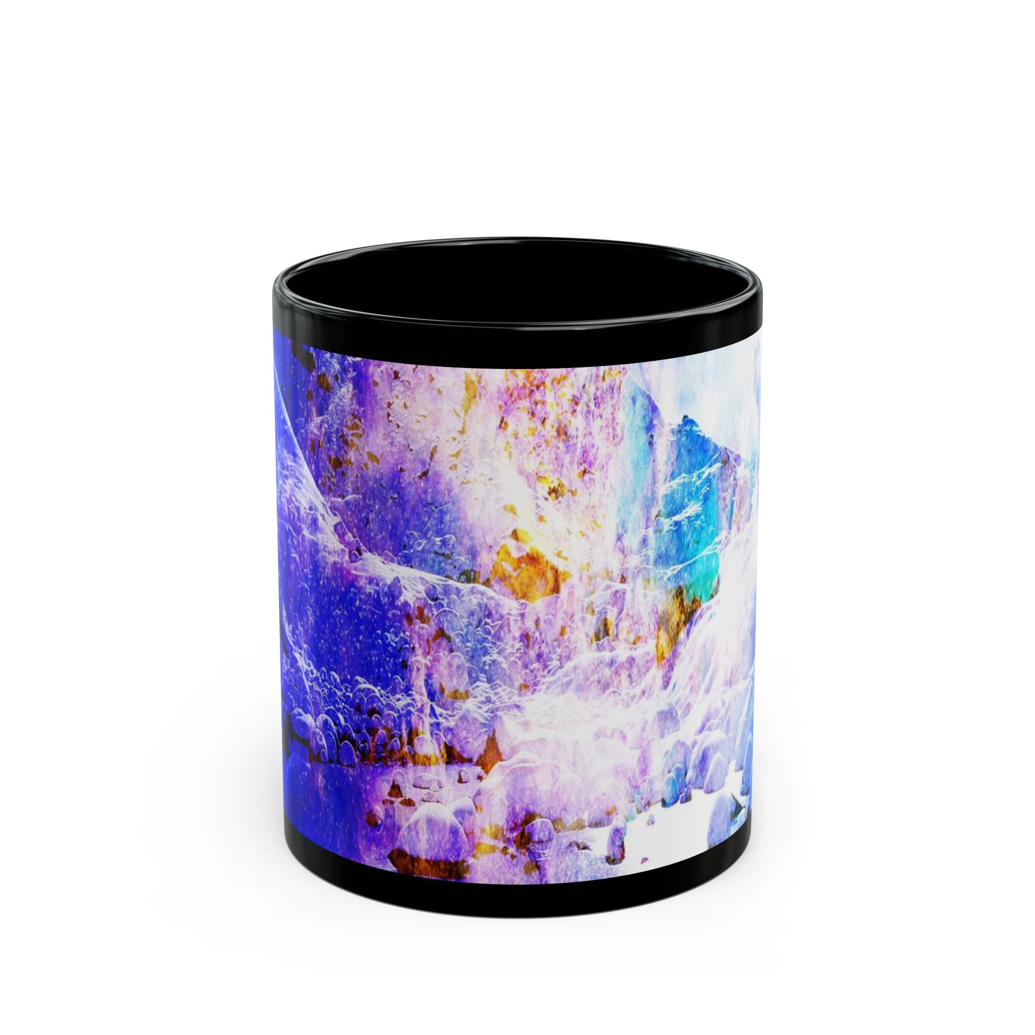 Breathe Again Yule Night Dreams Black Mug