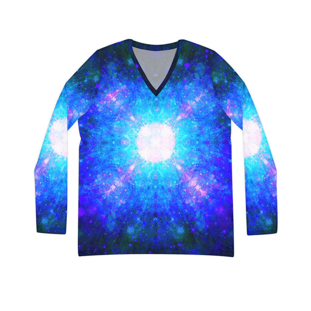 Amen Jin's Memories of Yesterday Desires Long Sleeve V-neck Shirt