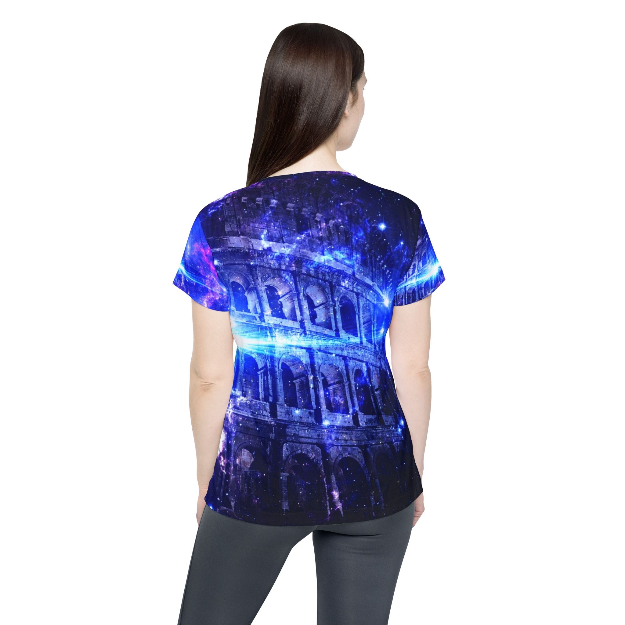 Iridescent Dreams of Roman Patterns Past Women's Sports Jersey