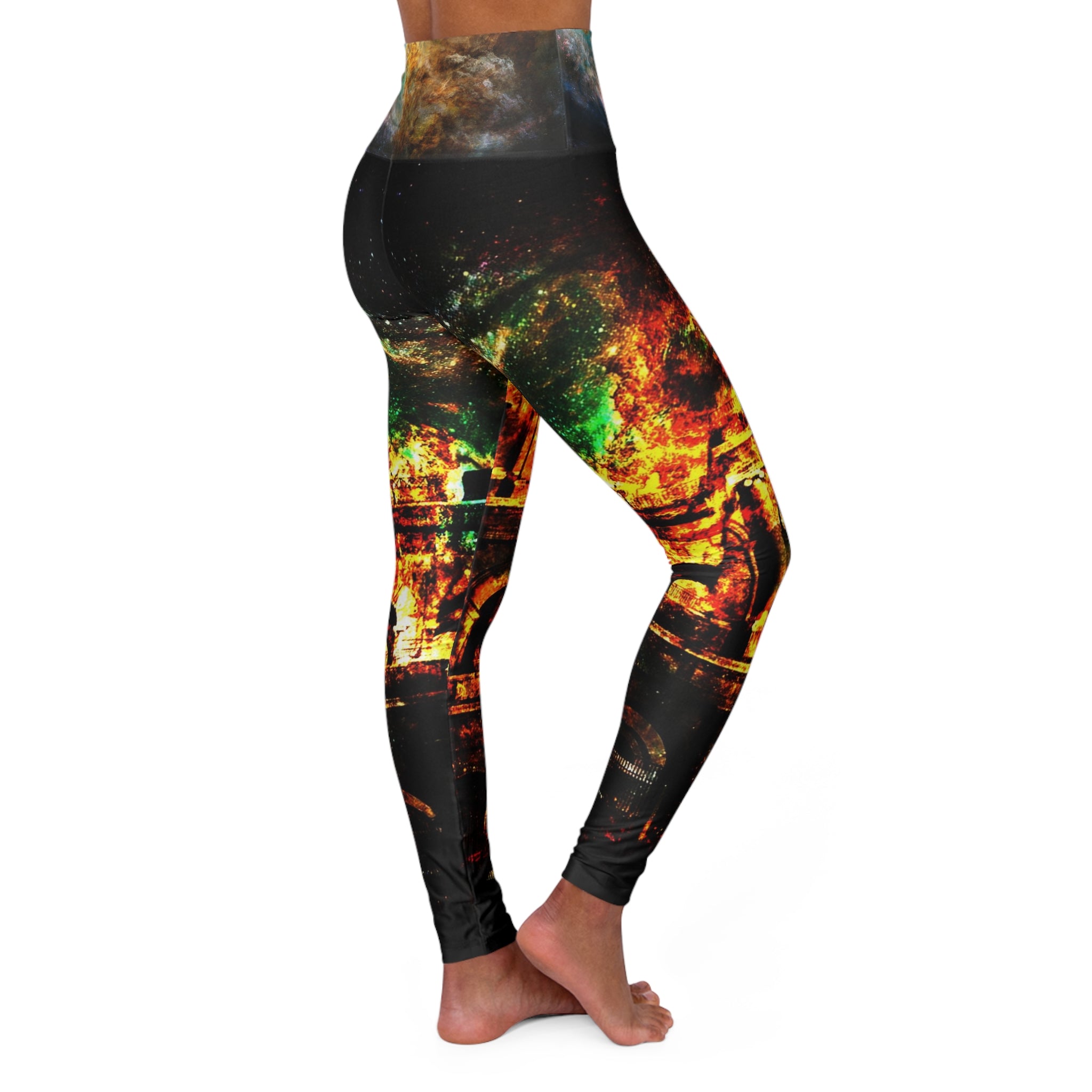Breathe Again Dreams of Roman Patterns Past High Waisted Yoga Leggings