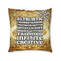 Katerina's Golden Moment Infinity Desires 2022 "You Say Autistic" Tufted Square