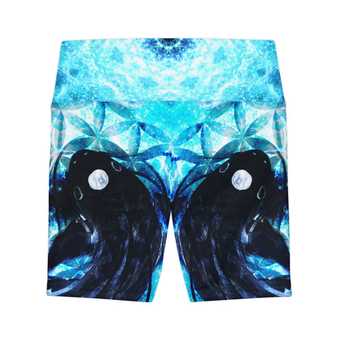 Amen Jin's all the White Horses Koi Meditations Women's Workout Shorts