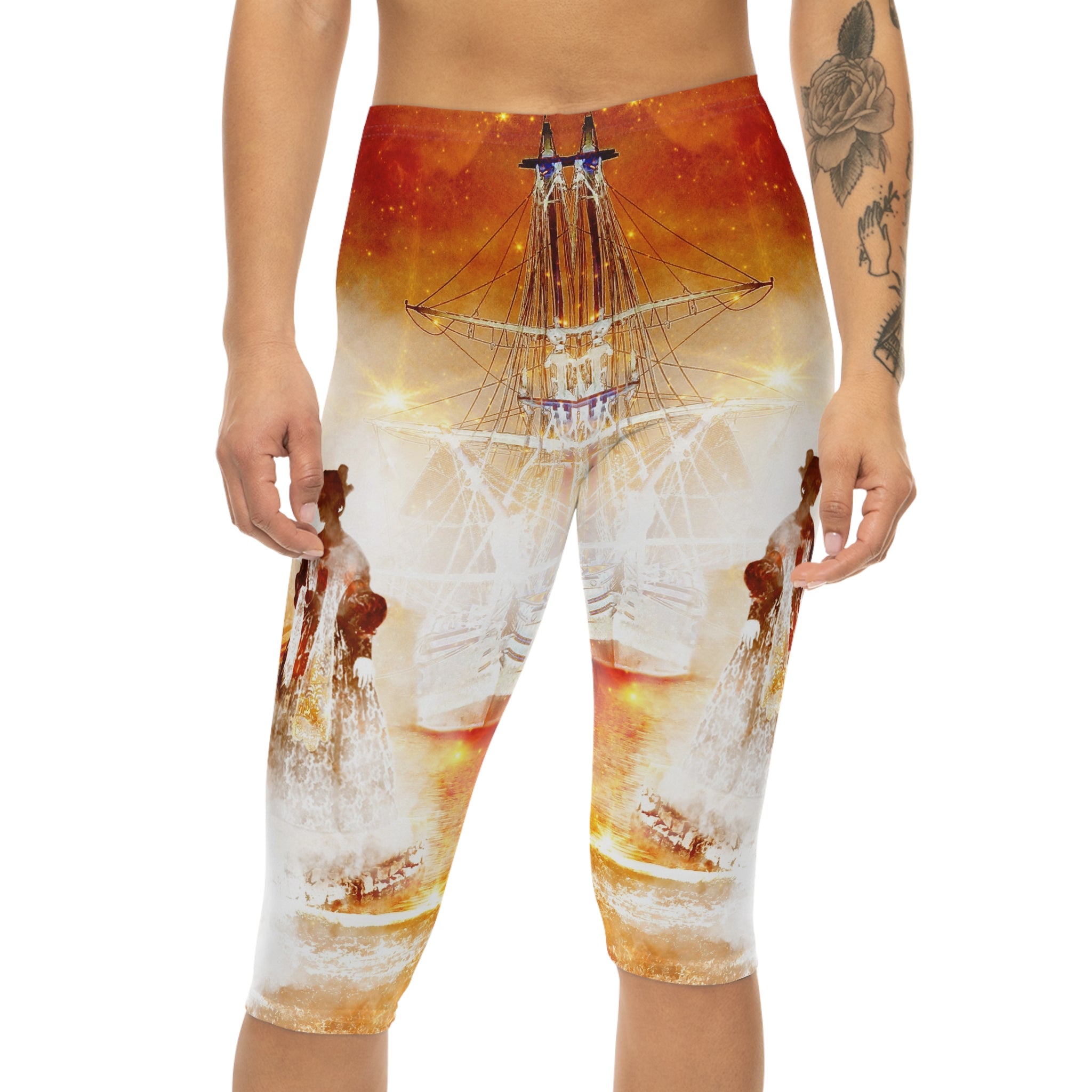 Samhain Eve Salem Harbor Dreams Women’s Capri Leggings
