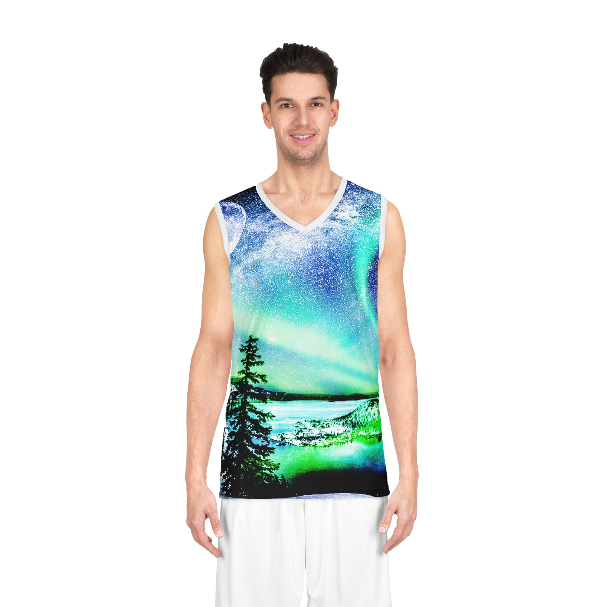 Katerina's Noel Yule Night Dreams Basketball Jersey
