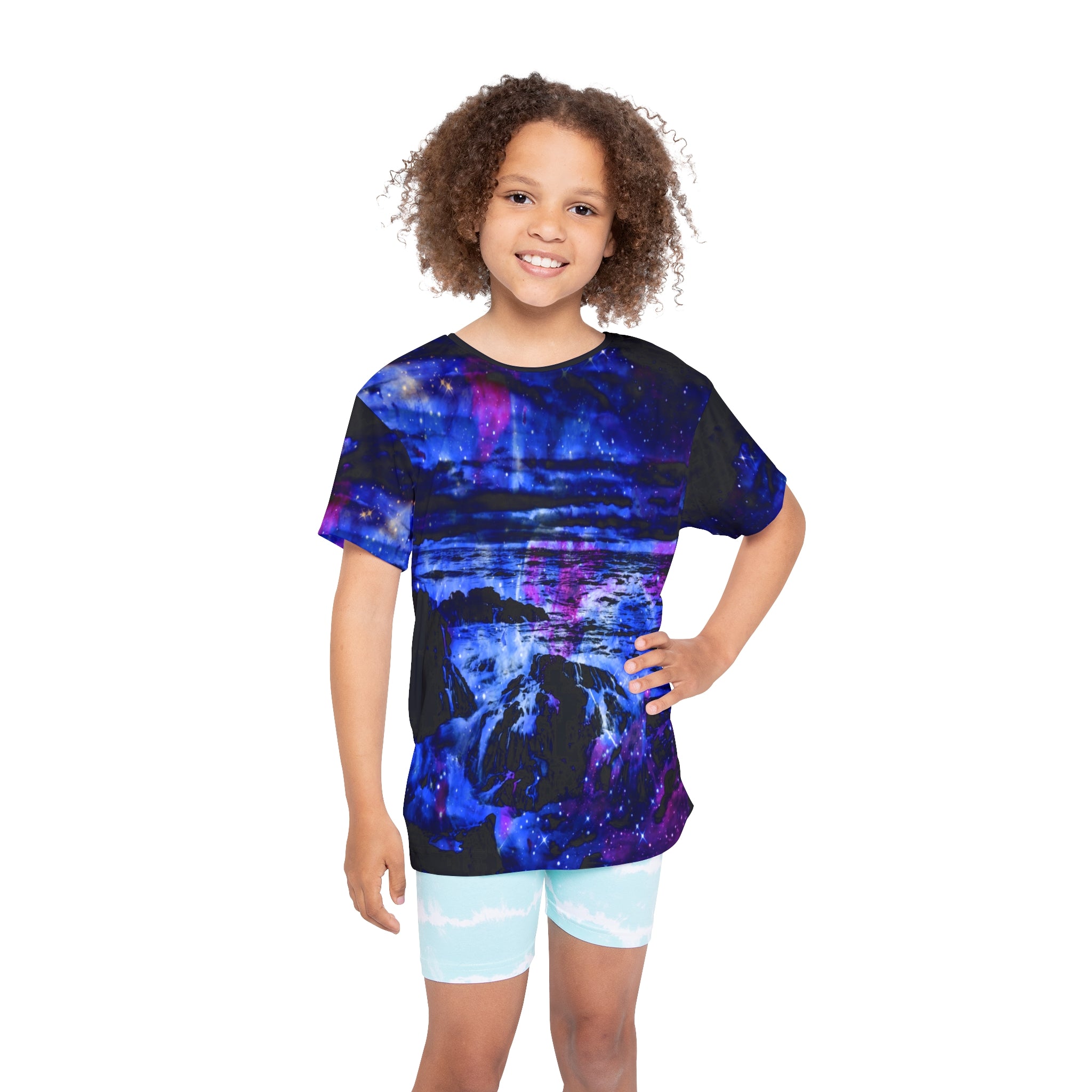 Lover's Cosmic Falls Dreams Kids Sports Jersey