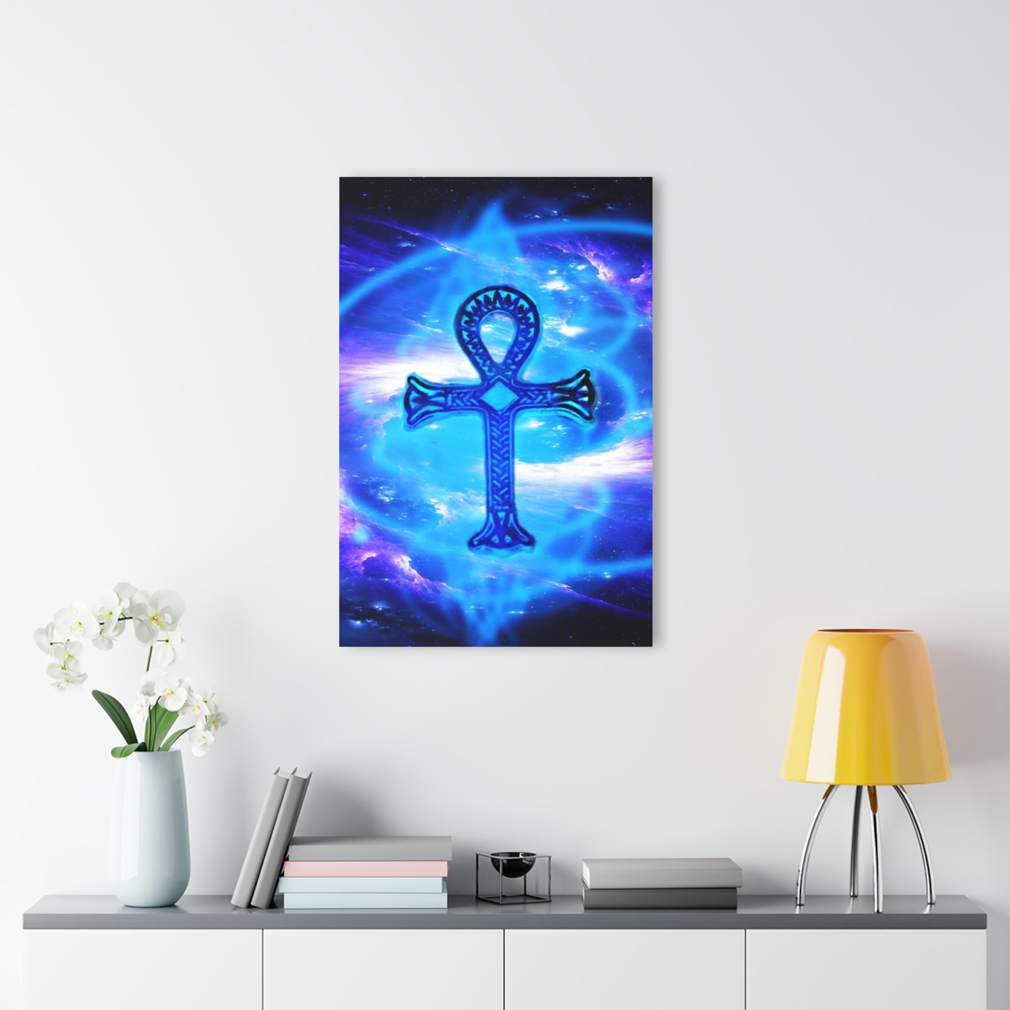Amethyst Sapphire Ankh Dreams Acrylic Prints (French Cleat Hanging)