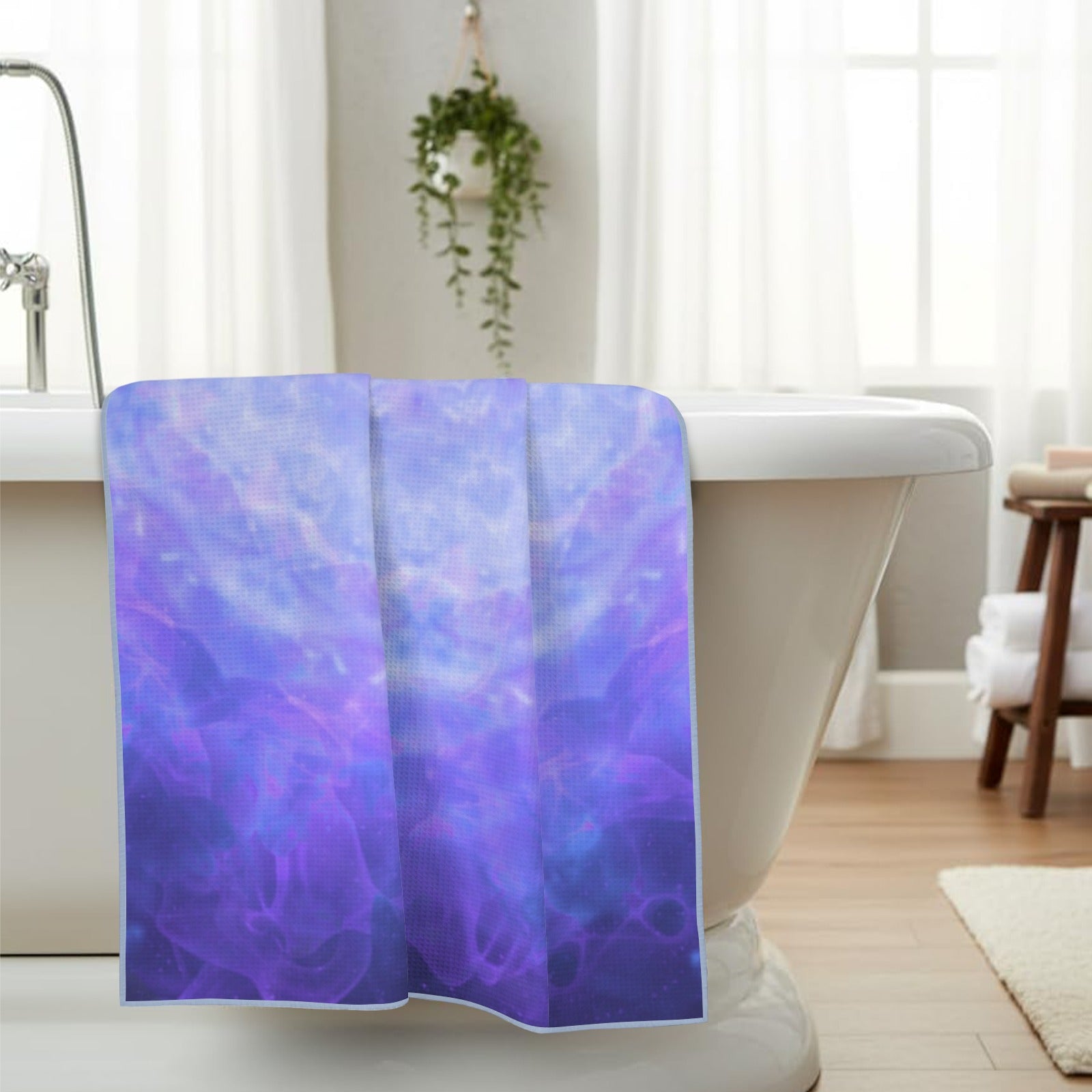 Katerina's Dragon Heart Desires Waffle Weave Bath Towel 29" x 58" | Ships from USA