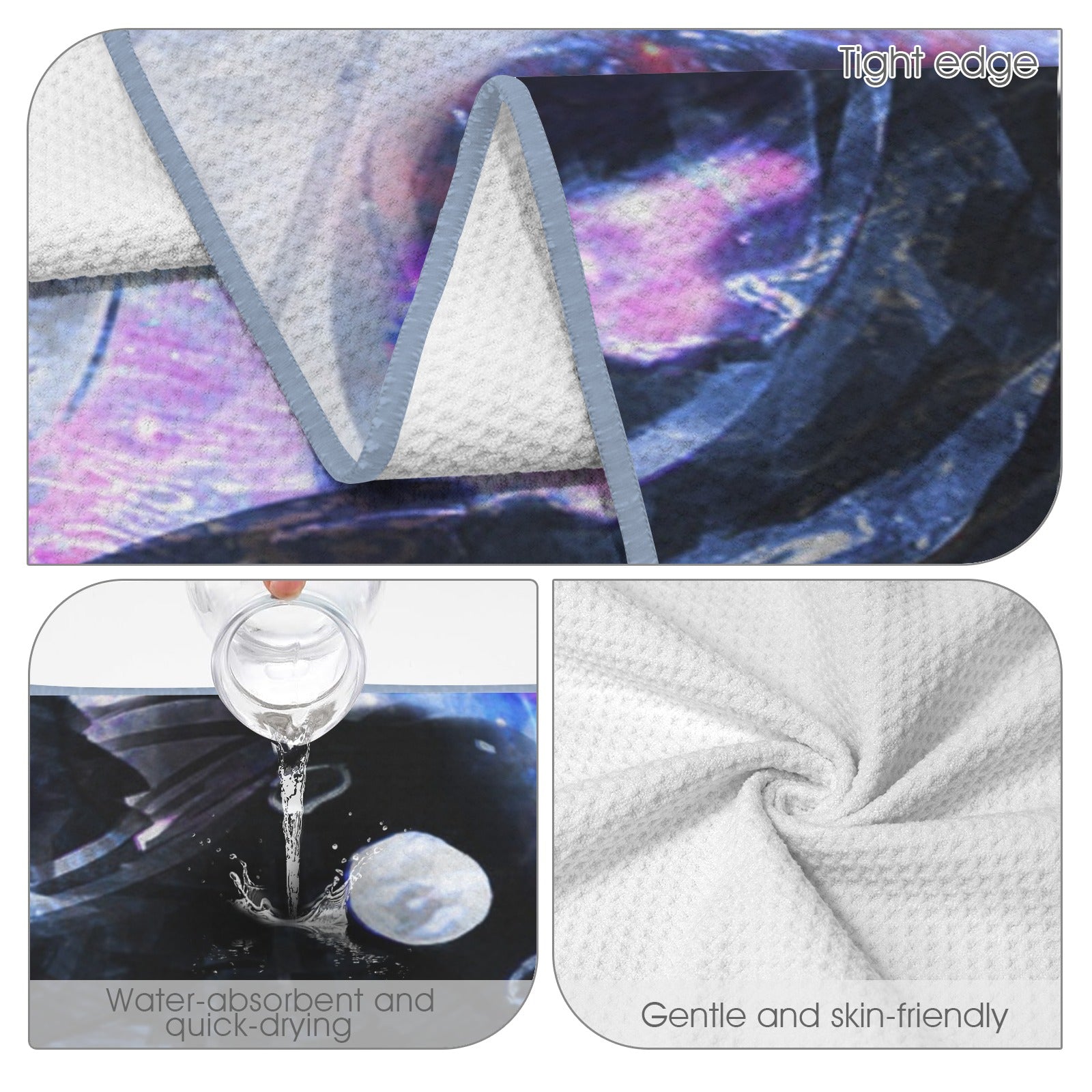 Katerina's Cassandra Koi Desires Waffle Weave Bath Towel 29" x 58" | Ships from USA